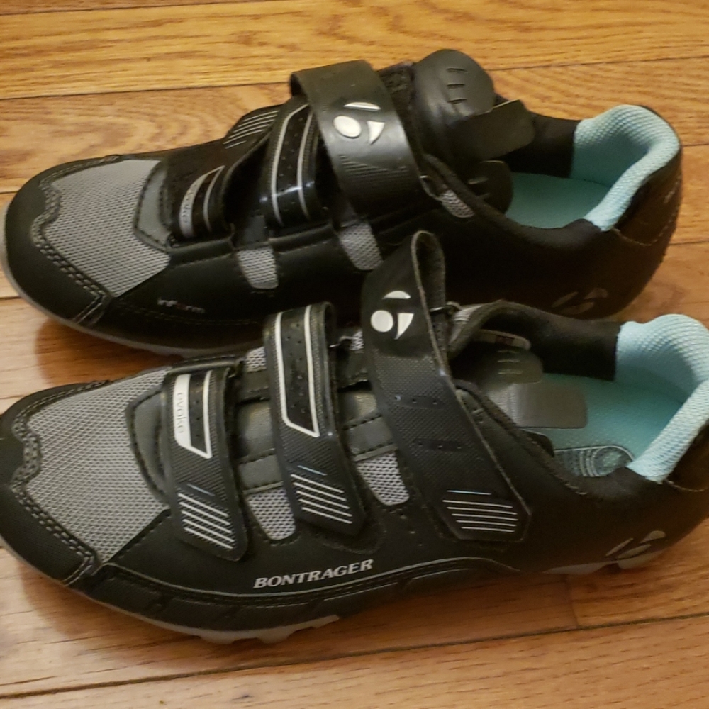 Top of the line Bontrager indoor cycling shoes
